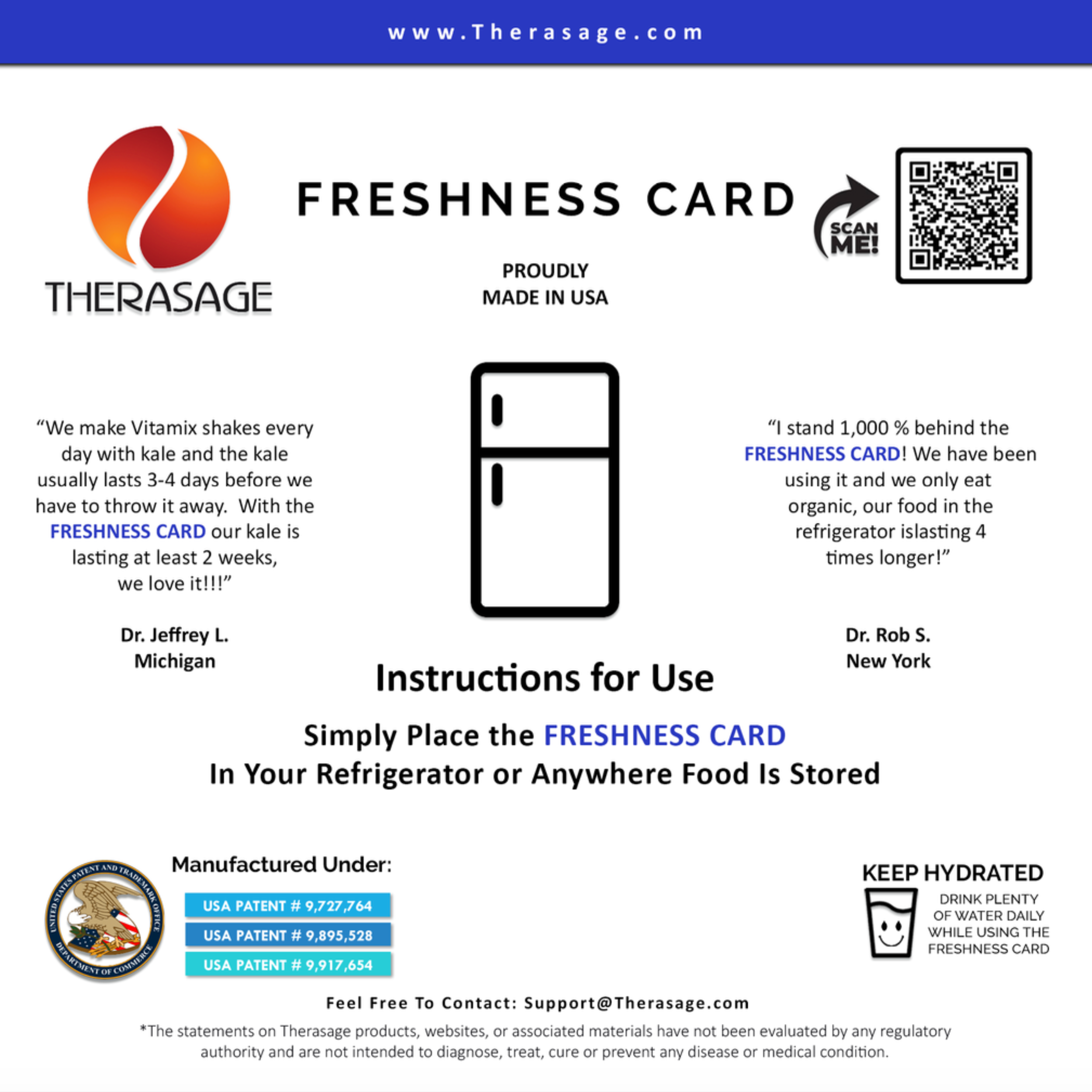 TheraVibe - 6x6 Card - Freshness